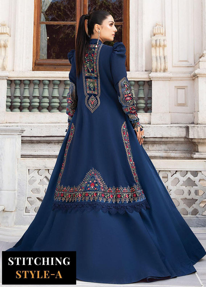 Maria B Embroidered Linen Suits Unstitched 3 Piece MB23LN D9 - Luxury Winter Collection