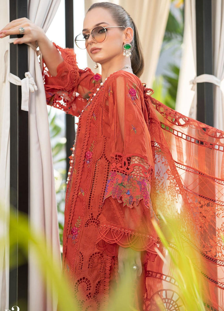 Maria B Embroidered Lawn Suits Unstitched 3 Piece MB23LE D-03 Imperial & Splendor - Eid Collection