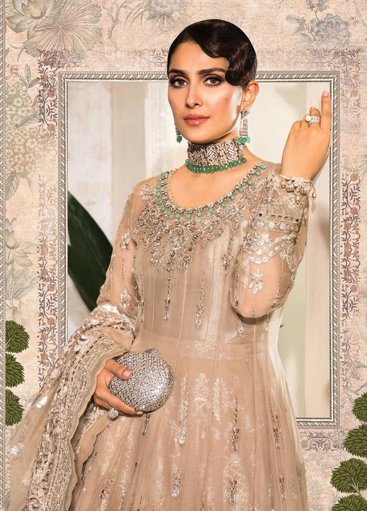 Mbroidered By Maria B Embroidered Chiffon Suits Unstitched 3 Piece MB22M D6 - Luxury Collection