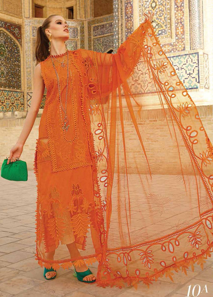 Voyage A Luxe By Maria B Embroidered Lawn Suits Unstitched 3 Piece MB23V 10A - Eid Collection