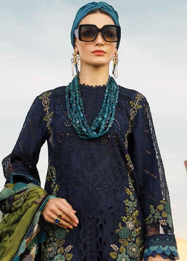 Voyage A Luxe By Maria B Embroidered Lawn Suits Unstitched 3 Piece MB23V 13B - Eid Collection