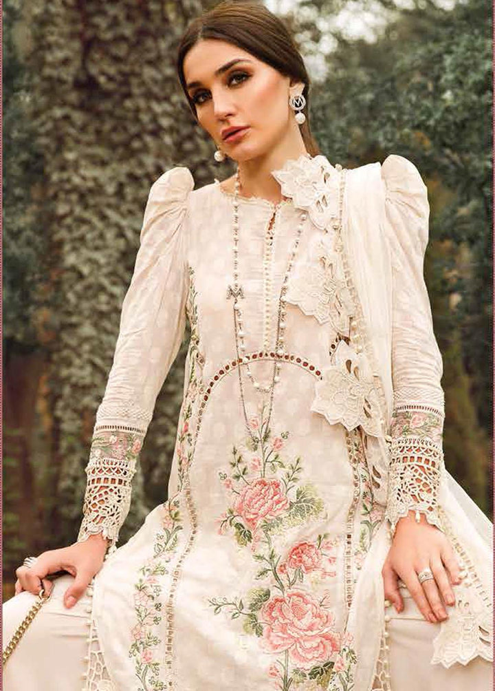 Voyage A Luxe By Maria B Embroidered Lawn Suits Unstitched 3 Piece MB23V 2A - Eid Collection