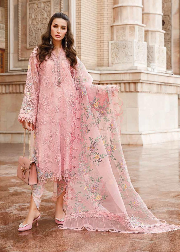 Voyage A Luxe By Maria B Embroidered Lawn Suits Unstitched 3 Piece MB23V 4A - Eid Collection