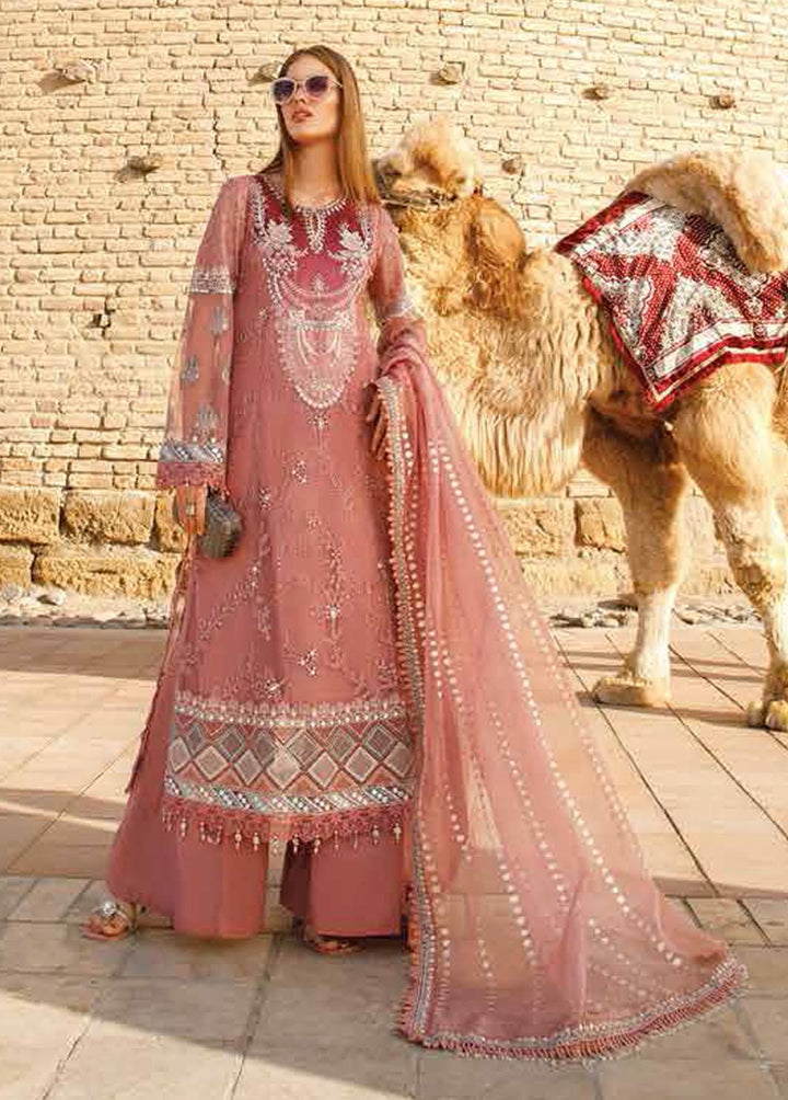Voyage A Luxe By Maria B Embroidered Lawn Suits Unstitched 3 Piece MB23V 5B - Eid Collection