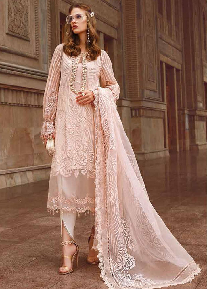 Voyage A Luxe By Maria B Embroidered Lawn Suits Unstitched 3 Piece MB23V 6A - Eid Collection