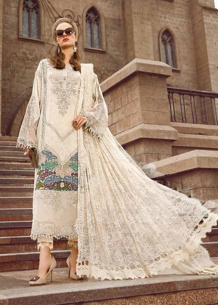Voyage A Luxe By Maria B Embroidered Lawn Suits Unstitched 3 Piece MB23V 7B - Eid Collection