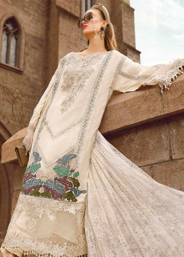 Voyage A Luxe By Maria B Embroidered Lawn Suits Unstitched 3 Piece MB23V 7B - Eid Collection