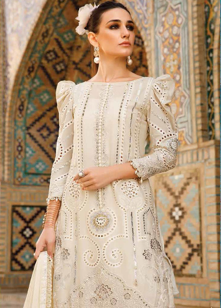 Voyage A Luxe By Maria B Embroidered Lawn Suits Unstitched 3 Piece MB23V 8A - Eid Collection