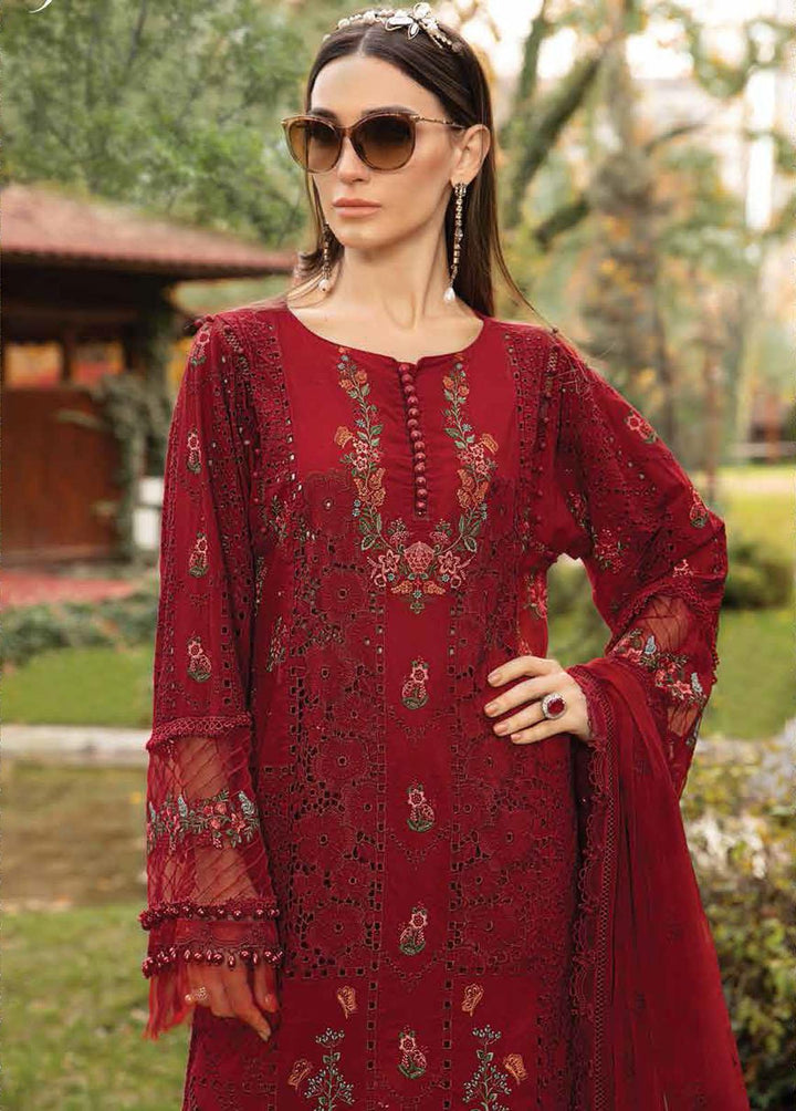 Voyage A Luxe By Maria B Embroidered Lawn Suits Unstitched 3 Piece MB23V 9A - Eid Collection