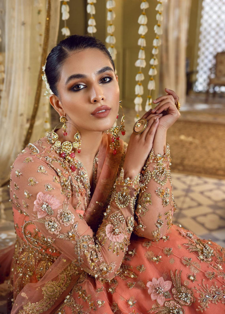 Maria Minahil Luxury Pret  Raw Silk 3 Piece Dress MRM23JM MNF-03 Amal Pink