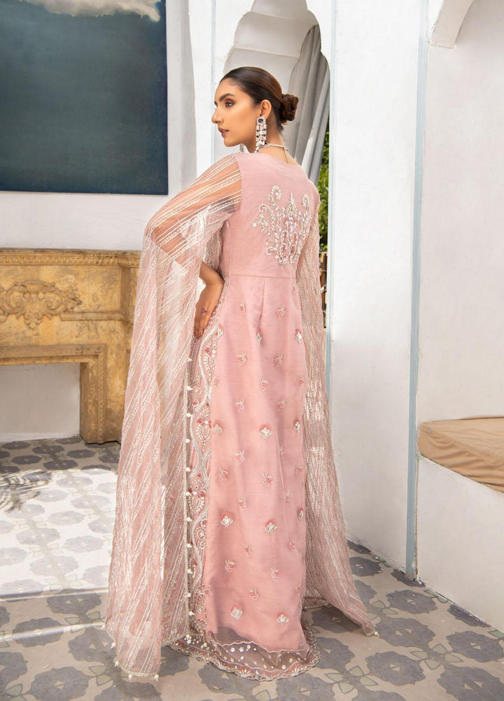 Maria Osama Khan Embroidered Net Suits Unstitched 3 Piece MOK22FU SYLVIE-S-2 - Luxury Festive Collection
