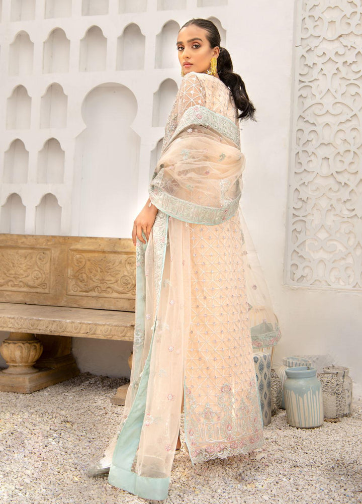 Maria Osama Khan Embroidered Net Suits Unstitched 3 Piece MOK22FU MONIQUE - Luxury Festive Collection