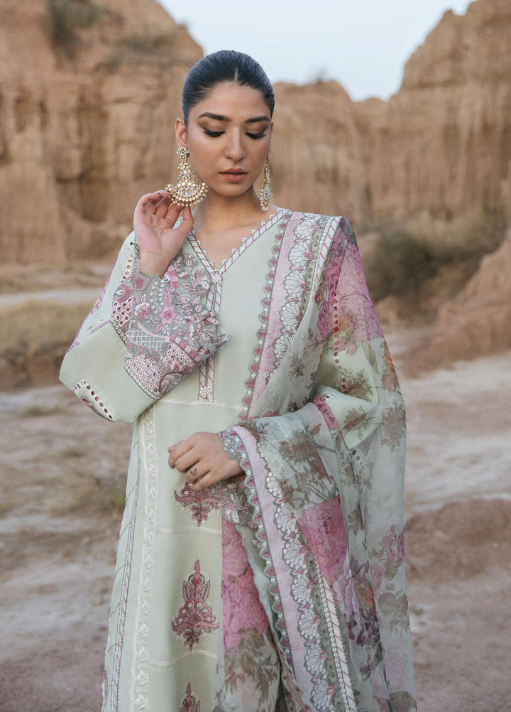 Maria Osama Khan Embroidered Lawn Suits Unstitched 3 Piece MOK22PW GEET-04 - Summer Luxury Collection