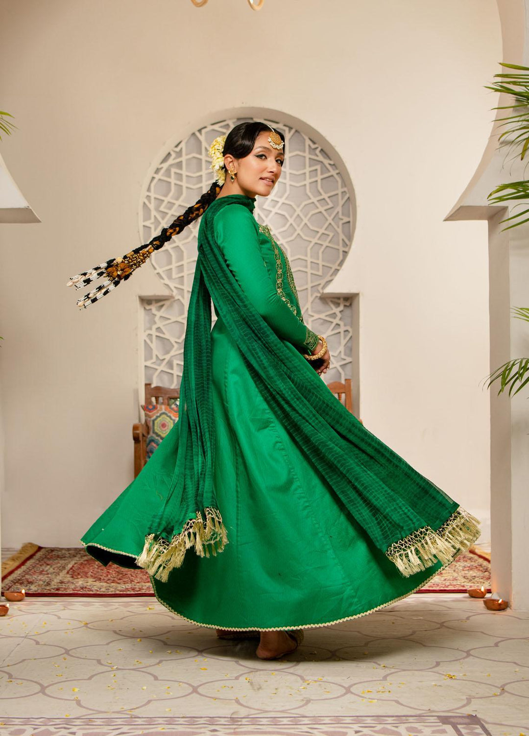 Maria Osama Khan Luxury Pret  Cotton 3 Piece Suit MOK22PN SHAJAR