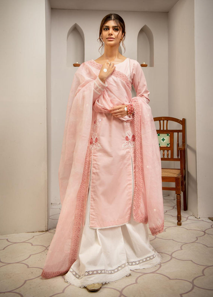 Maria Osama Khan Luxury Pret  Cotton 3 Piece Suit MOK22PN GULMENA
