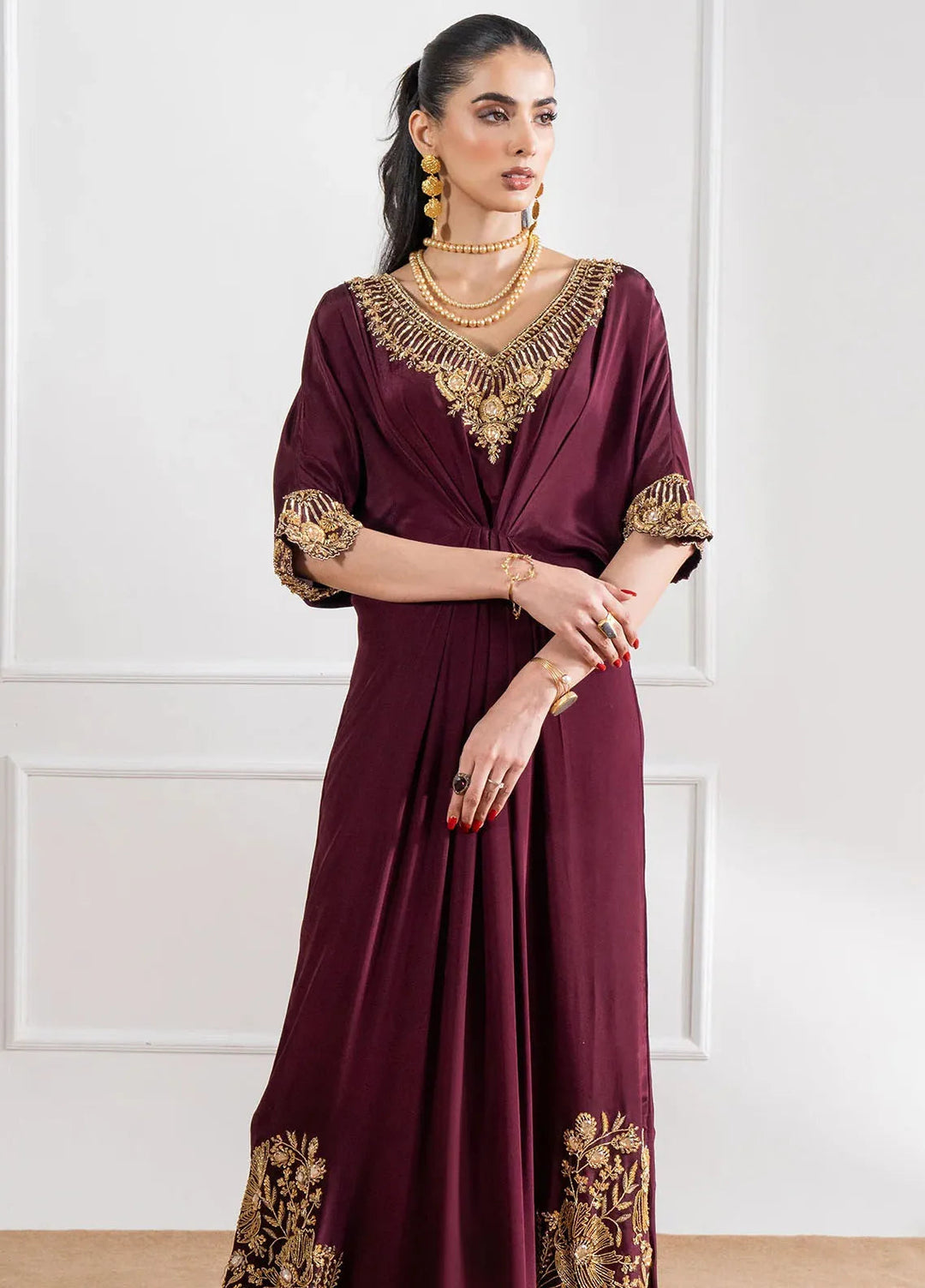 Maria Osama Khan Pret Embroidered Grip 2 Piece Suit Celine