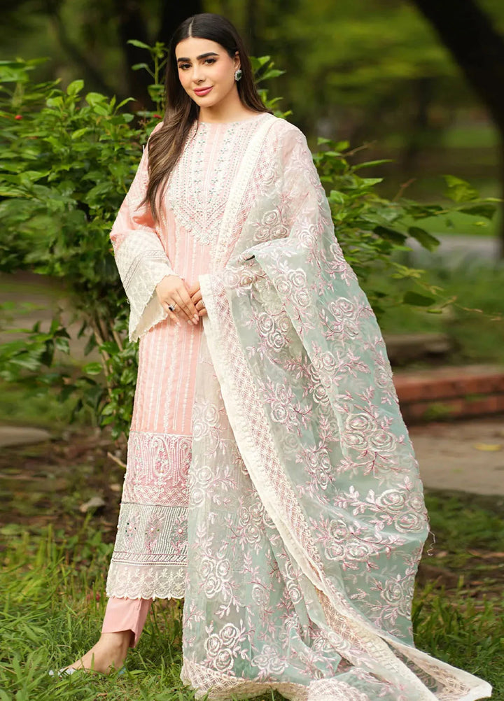 Maria Osama Khan Pret Embroidered Grip 3 Piece Suit Champa