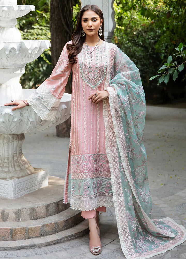 Maria Osama Khan Pret Embroidered Grip 3 Piece Suit Champa