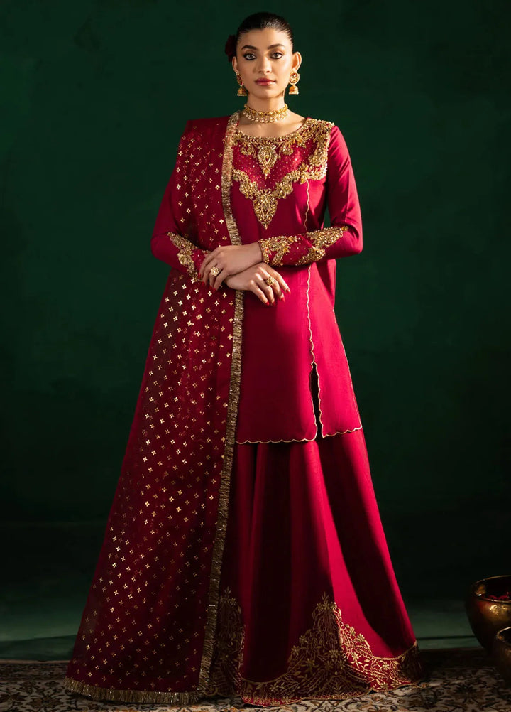 Maria Osama Khan Pret Embroidered Grip Silk 3 Piece Suit Naqsh-e-Jashan