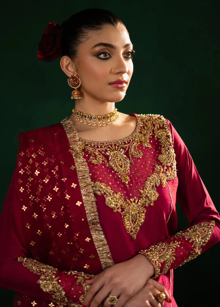 Maria Osama Khan Pret Embroidered Grip Silk 3 Piece Suit Naqsh-e-Jashan