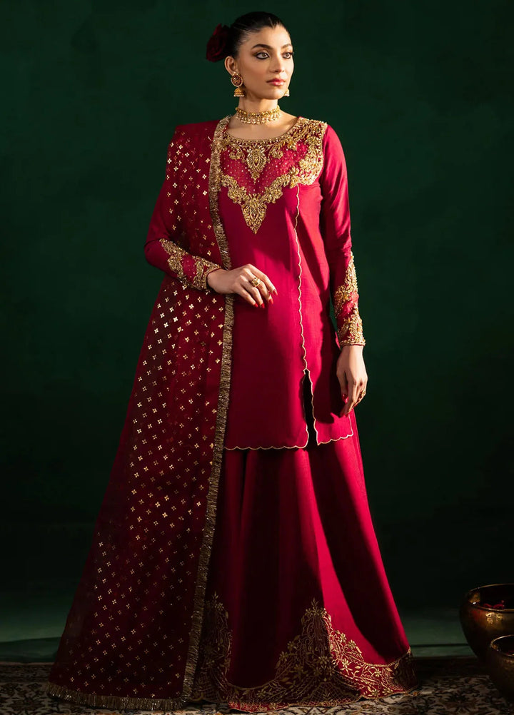Maria Osama Khan Pret Embroidered Grip Silk 3 Piece Suit Naqsh-e-Jashan