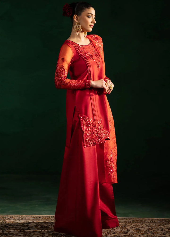 Maria Osama Khan Pret Embroidered Grip Silk 3 Piece Suit Rang-e-Jashan