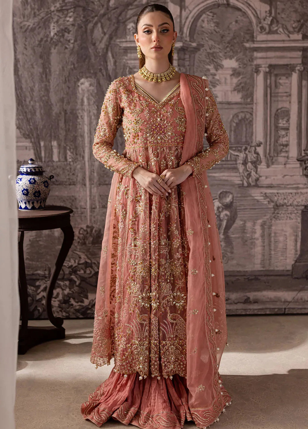 Maria Osama Khan Pret Embroidered Organza 3 Piece Suit Alera