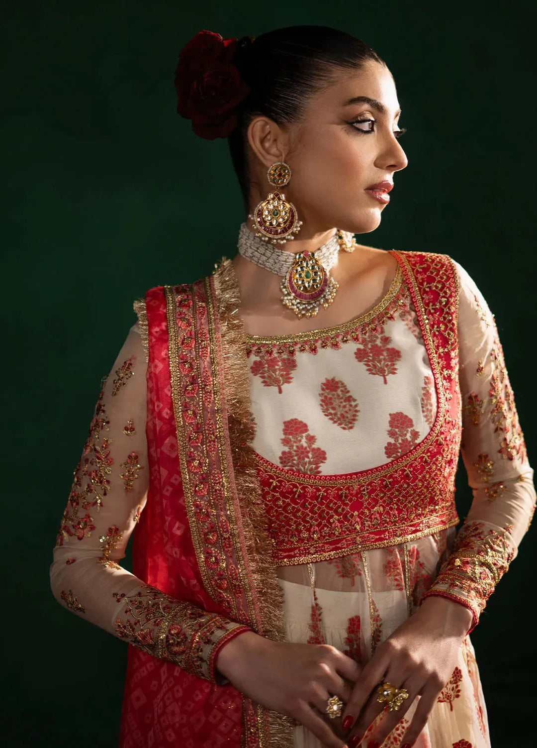 Maria Osama Khan Pret Embroidered Organza 4 Piece Suit Noor-e-Jashan