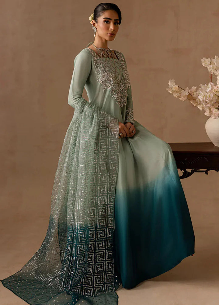 Maria Osama Khan Pret Embroidered Raw Silk 2 Piece Suit Aazure