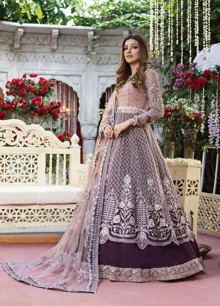 Qabool Hai by Maria Osama Khan Embroidered Net Suits Unstitched 3 Piece MOK22QW SABOOR - Luxury Wedding Collection