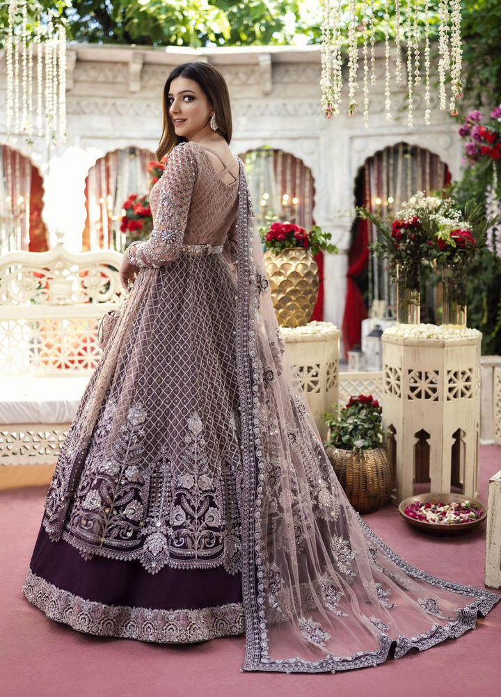 Qabool Hai by Maria Osama Khan Embroidered Net Suits Unstitched 3 Piece MOK22QW SABOOR - Luxury Wedding Collection