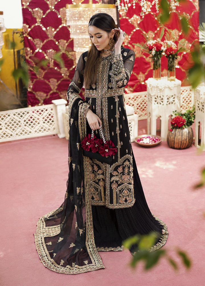 Qabool Hai by Maria Osama Khan Embroidered Organza Suits Unstitched 3 Piece MOK22QW HOOR - Luxury Wedding Collection
