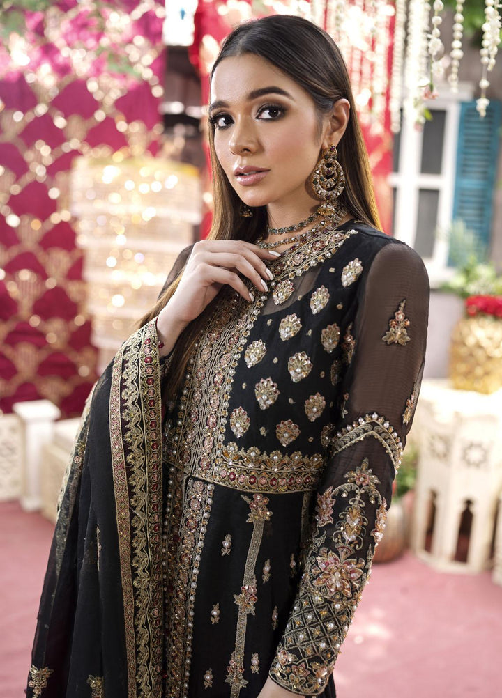 Qabool Hai by Maria Osama Khan Embroidered Organza Suits Unstitched 3 Piece MOK22QW HOOR - Luxury Wedding Collection