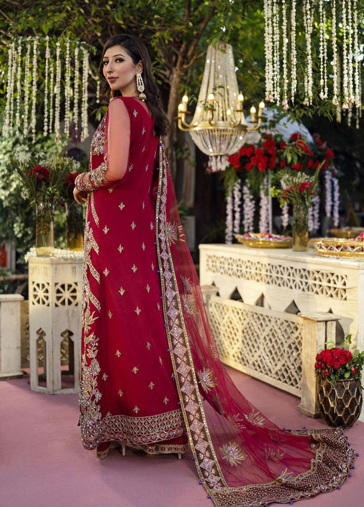 Qabool Hai by Maria Osama Khan Embroidered Net Suits Unstitched 3 Piece MOK22QW GULSHAN - Luxury Wedding Collection