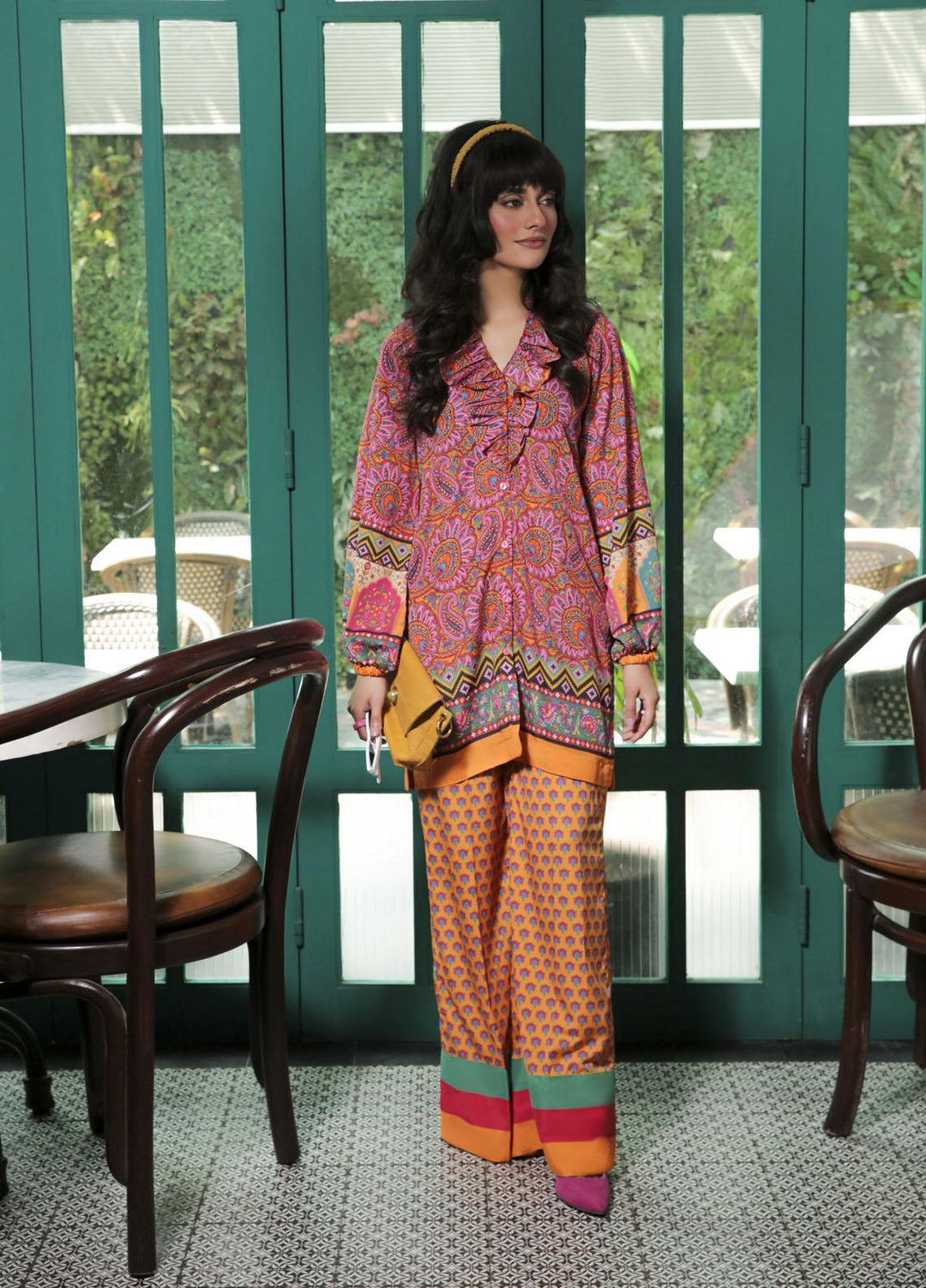 Maria Osama Khan Casual Pret  Grip 2 Piece Suit MOK22RT Dreamscape