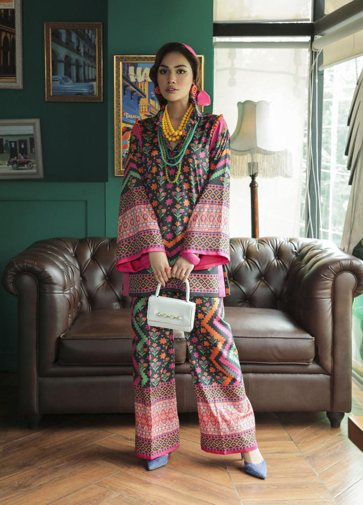 Maria Osama Khan Casual Pret  Grip 2 Piece Suit MOK22RT Spring Fiesta