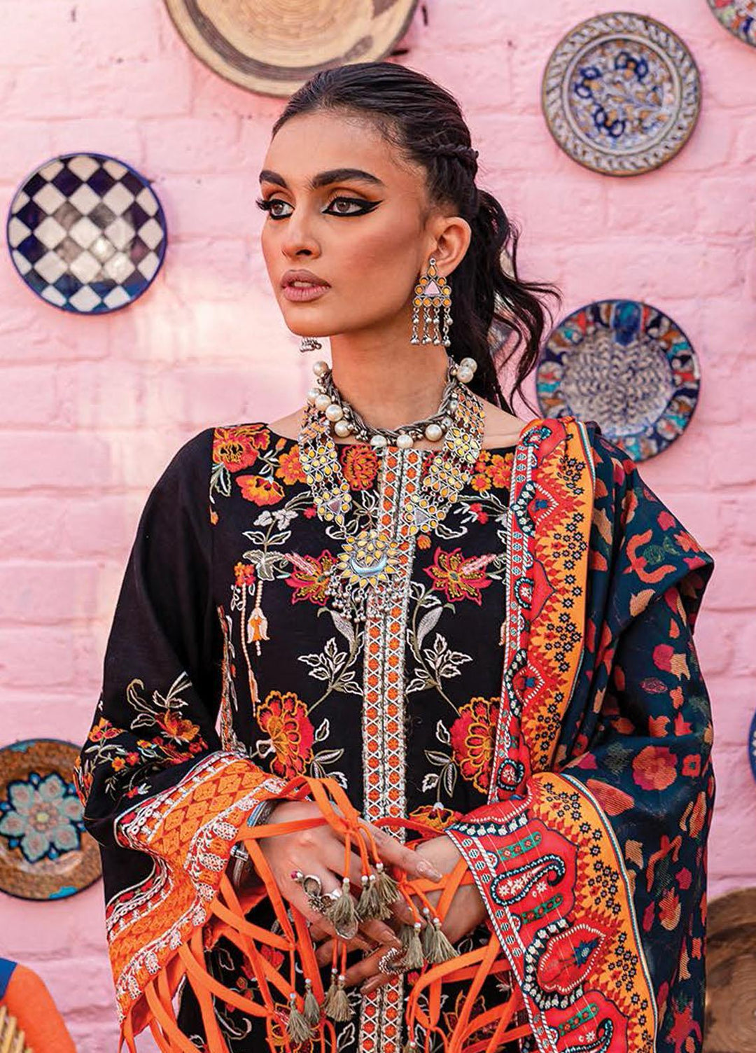 Sakhiyaan By Maria Osama Khan Embroidered  Suits Unstitched 3 Piece MOK22S MS-06 Koyal - Winter Collection