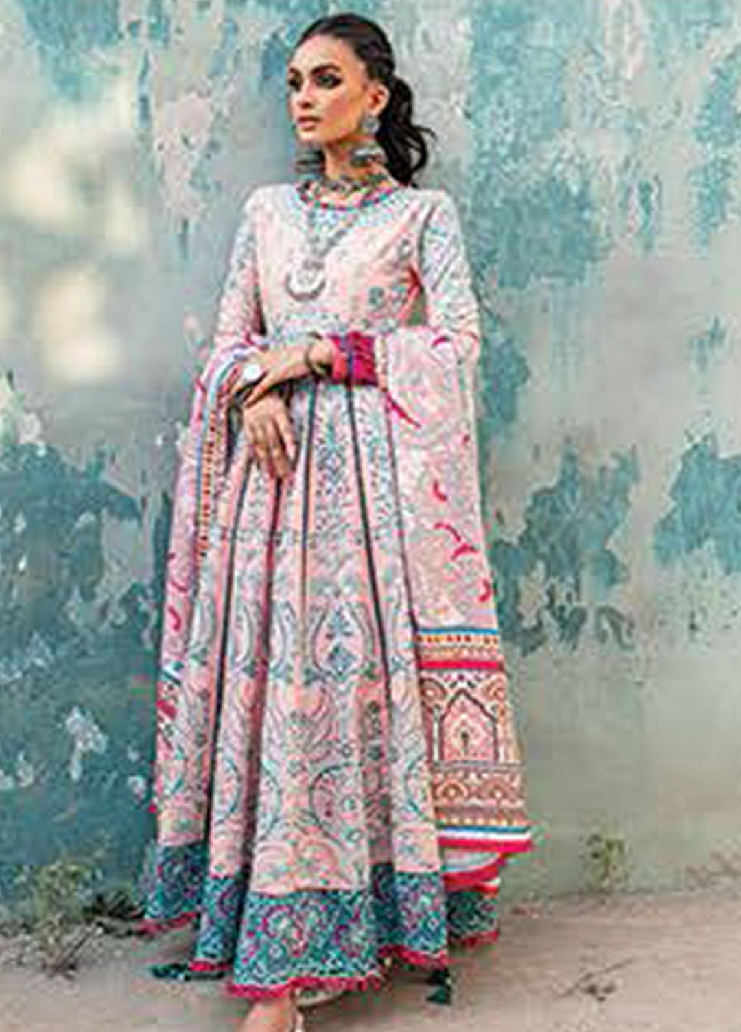 Sakhiyaan By Maria Osama Khan Embroidered  Suits Unstitched 3 Piece MOK22S MS-07 Dilafroz - Winter Collection