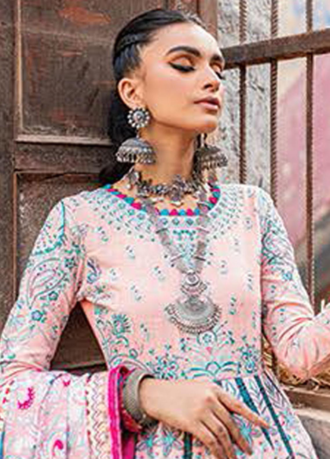 Sakhiyaan By Maria Osama Khan Embroidered  Suits Unstitched 3 Piece MOK22S MS-07 Dilafroz - Winter Collection