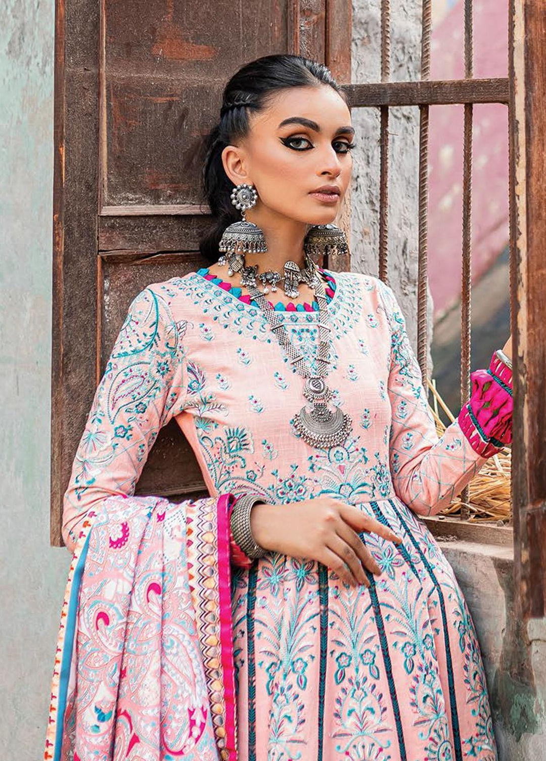 Sakhiyaan By Maria Osama Khan Embroidered  Suits Unstitched 3 Piece MOK22S MS-07 Dilafroz - Winter Collection
