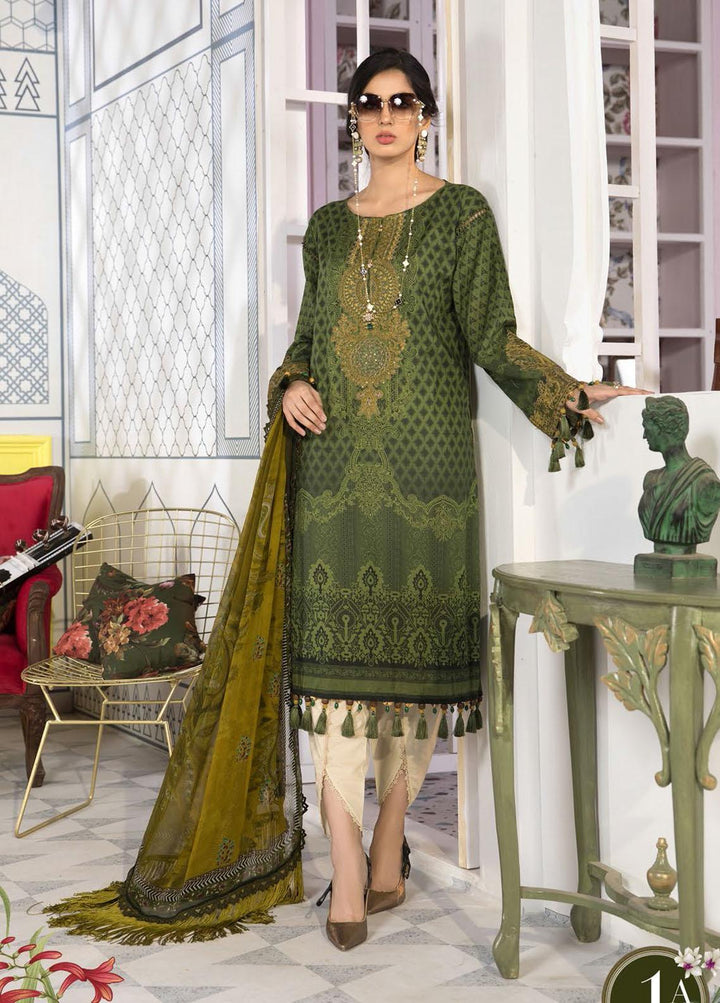Mprints By Maria B Printed Lawn Suits Unstitched 3 Piece MB21-MP2 1101-A - Summer Collection