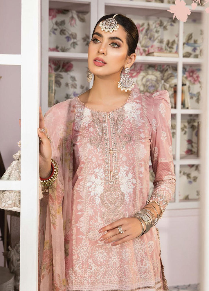 Mprints By Maria B Printed Lawn Suits Unstitched 3 Piece MB21-MP2 1103-A - Summer Collection