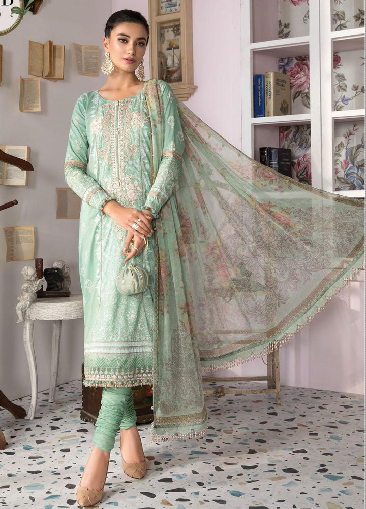 Mprints By Maria B Printed Lawn Suits Unstitched 3 Piece MB21-MP2 1103-B - Summer Collection