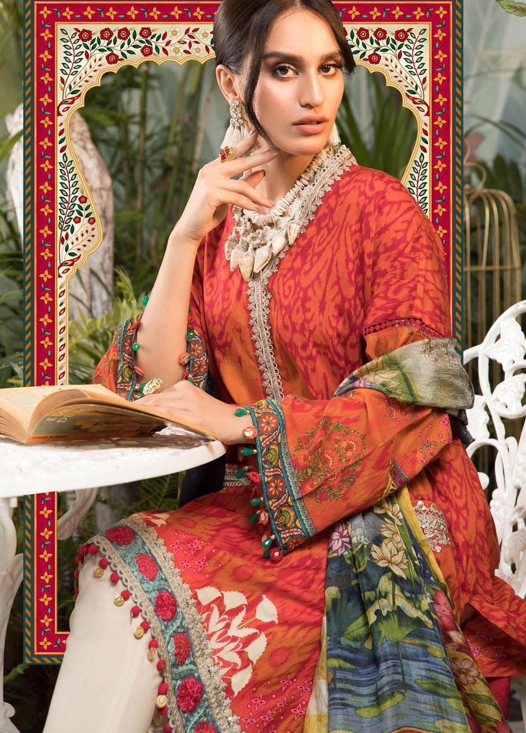 Mprints By Maria B Printed Lawn Suits Unstitched 3 Piece MB21-MP2 1104-B - Summer Collection