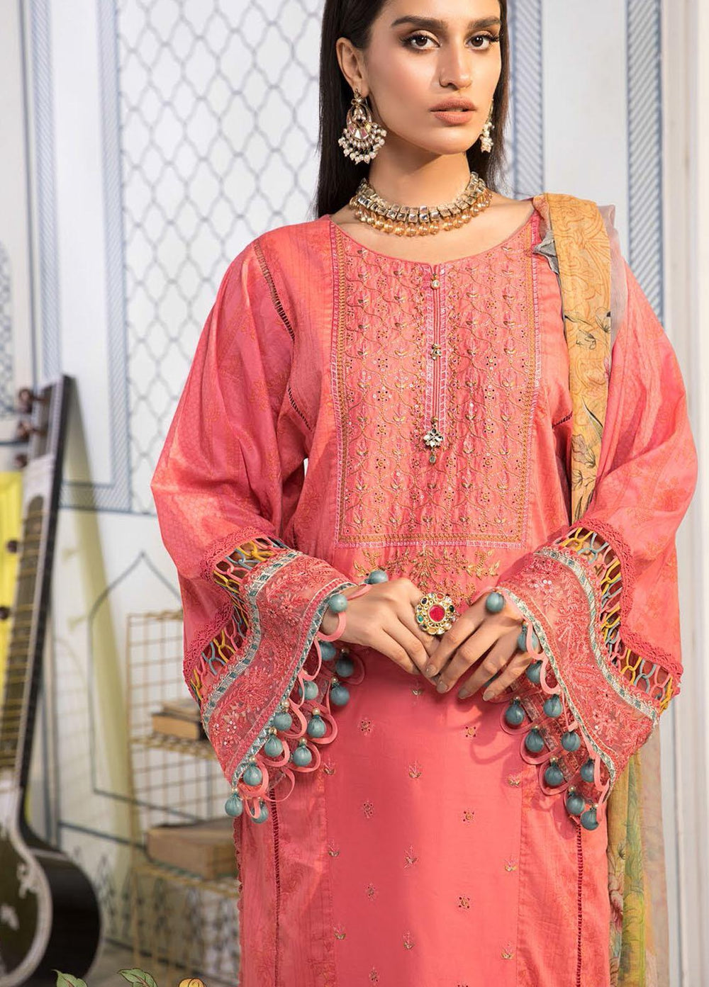Mprints By Maria B Printed Lawn Suits Unstitched 3 Piece MB21-MP2 1107-A - Summer Collection