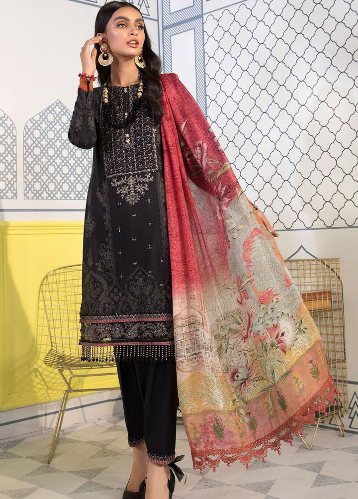 Mprints By Maria B Printed Lawn Suits Unstitched 3 Piece MB21-MP2 1107-B - Summer Collection