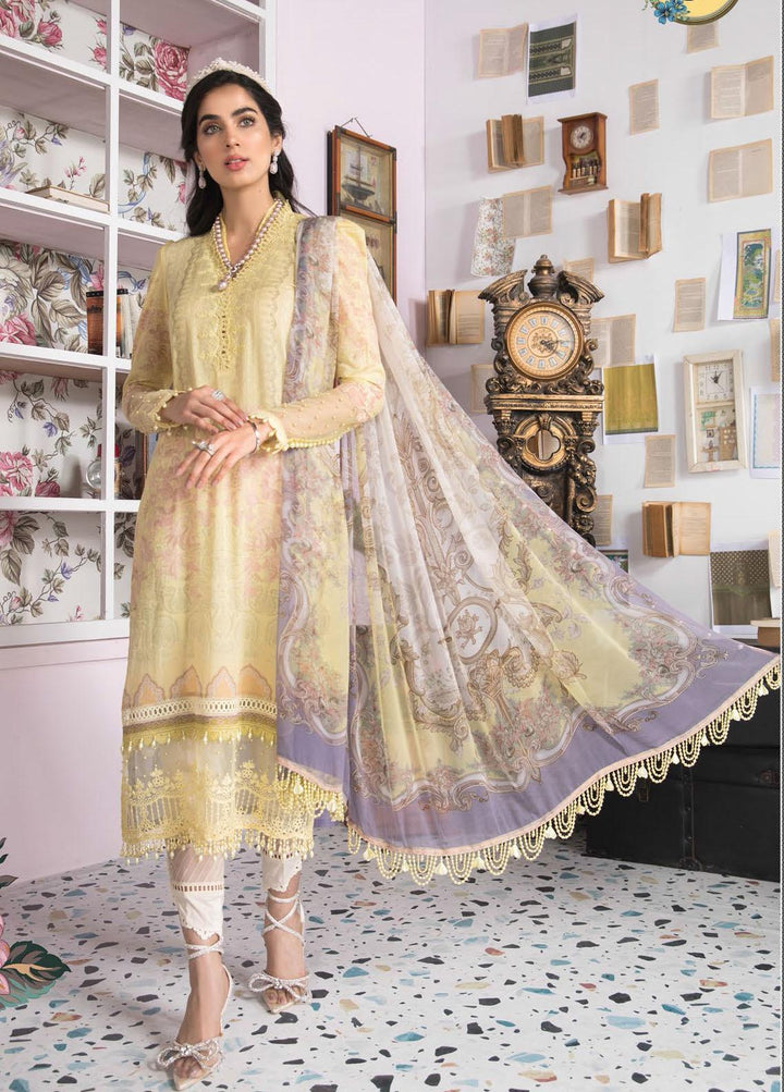 Mprints By Maria B Printed Lawn Suits Unstitched 3 Piece MB21-MP2 1108-A - Summer Collection