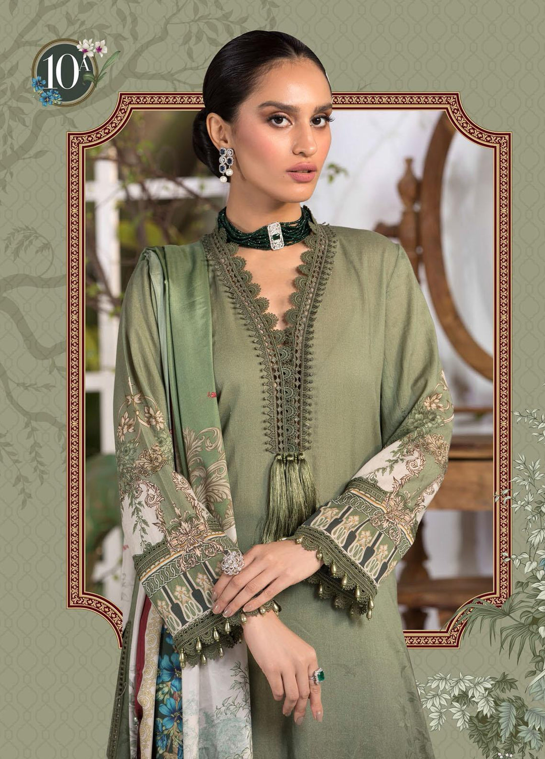 Mprints By Maria B Printed Lawn Suits Unstitched 3 Piece MB21-MP2 1110-A - Summer Collection