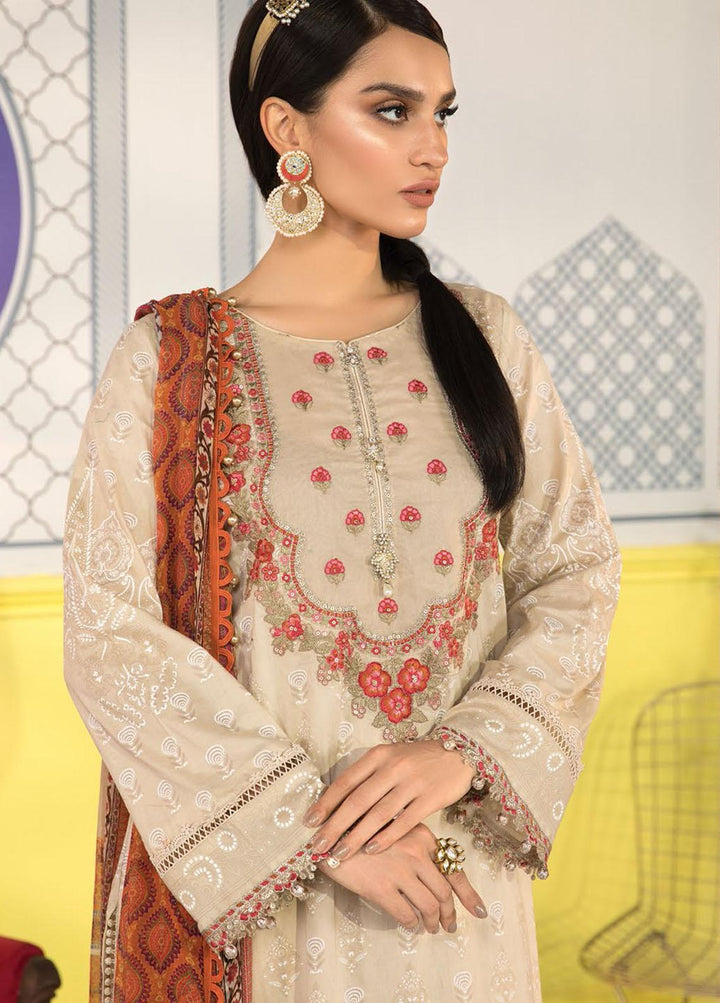 Mprints By Maria B Printed Lawn Suits Unstitched 3 Piece MB21-MP2 1111-A - Summer Collection