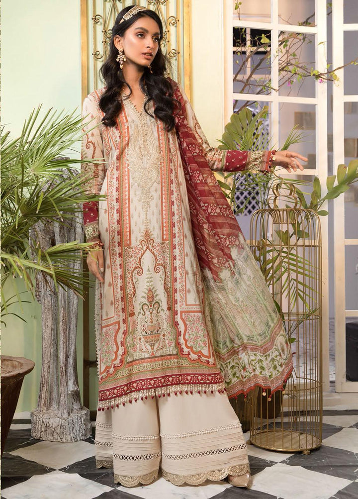 Mprints By Maria B Printed Lawn Suits Unstitched 3 Piece MB21-MP2 1112-A - Summer Collection
